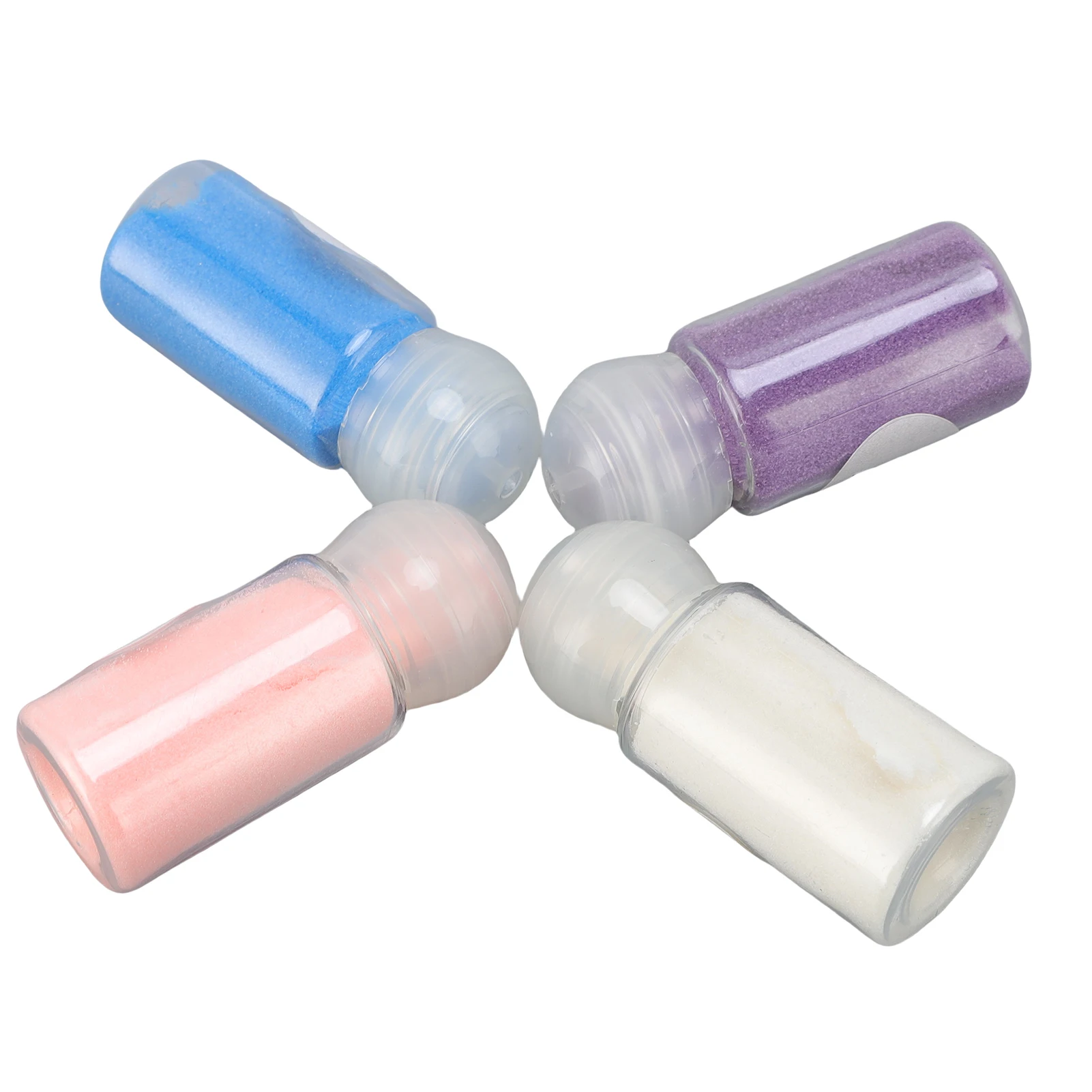 4개입 10ml 엠보싱 파우더 세트, 4가지 투명 색상의 엠보싱 파우더, 스크랩북, 고무 스탬프 및 종이 공예용