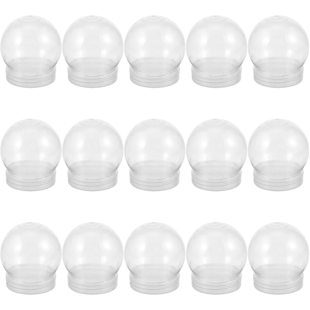 

DIY Snow Globe Water Globe Clear Decor Plastic Clear Water Globes With Screw Off Cap Empty Snow Globe Making Props
