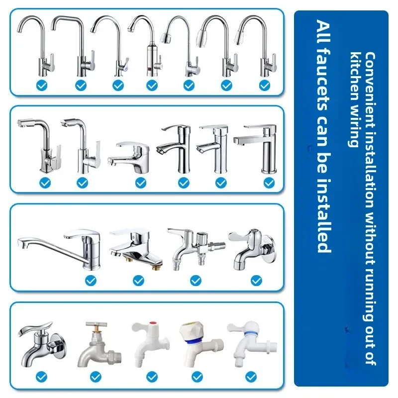Water purifier ultrafiltration direct drinking descaling stainless steel household universal kitchen tap water well water filter