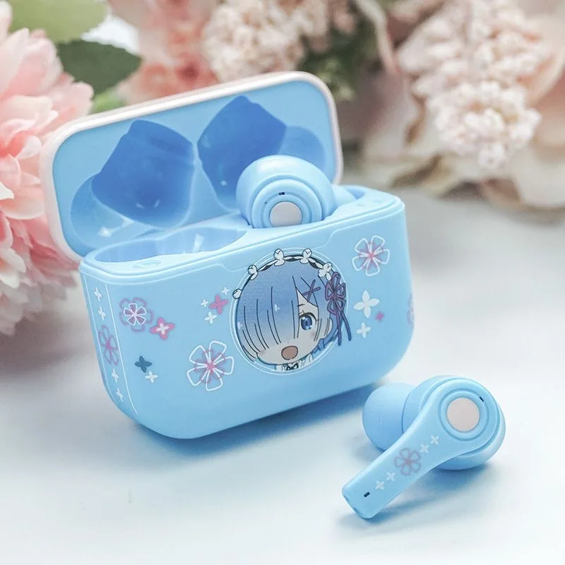 

Re:Zero-Starting Life In Another World Rem Anime Headphones HIFI Wireless Bluetooth Earphones Noise Reduction In Ear Earbuds