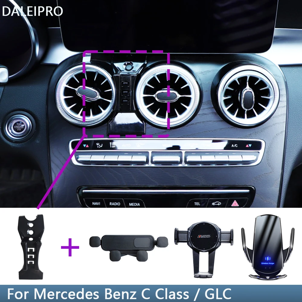 Mercedes Benz GLC & C-Class Phone Holder - 7 Inch Screen Mount 2015-2019 Models