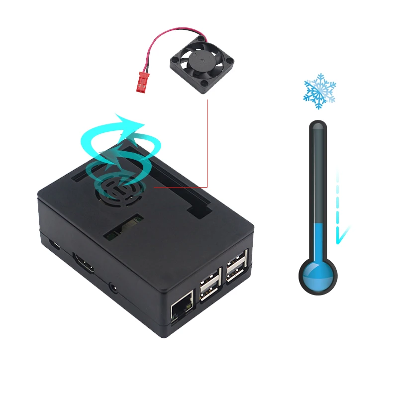 Original Raspberry Pi 3 Model B Plus with WiFi&Bluetooth Optional ABS Case Fan ON/OFF Switch Power Heat Sink Raspberry Pi 3B+ raspberry pi,mini development board,single board computer
