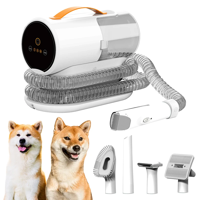 

Vacuum Pet Hair Remover Large Capacity Dog Grooming Vacuum for Shedding with 5 Low Noise Dog Hair Dryer