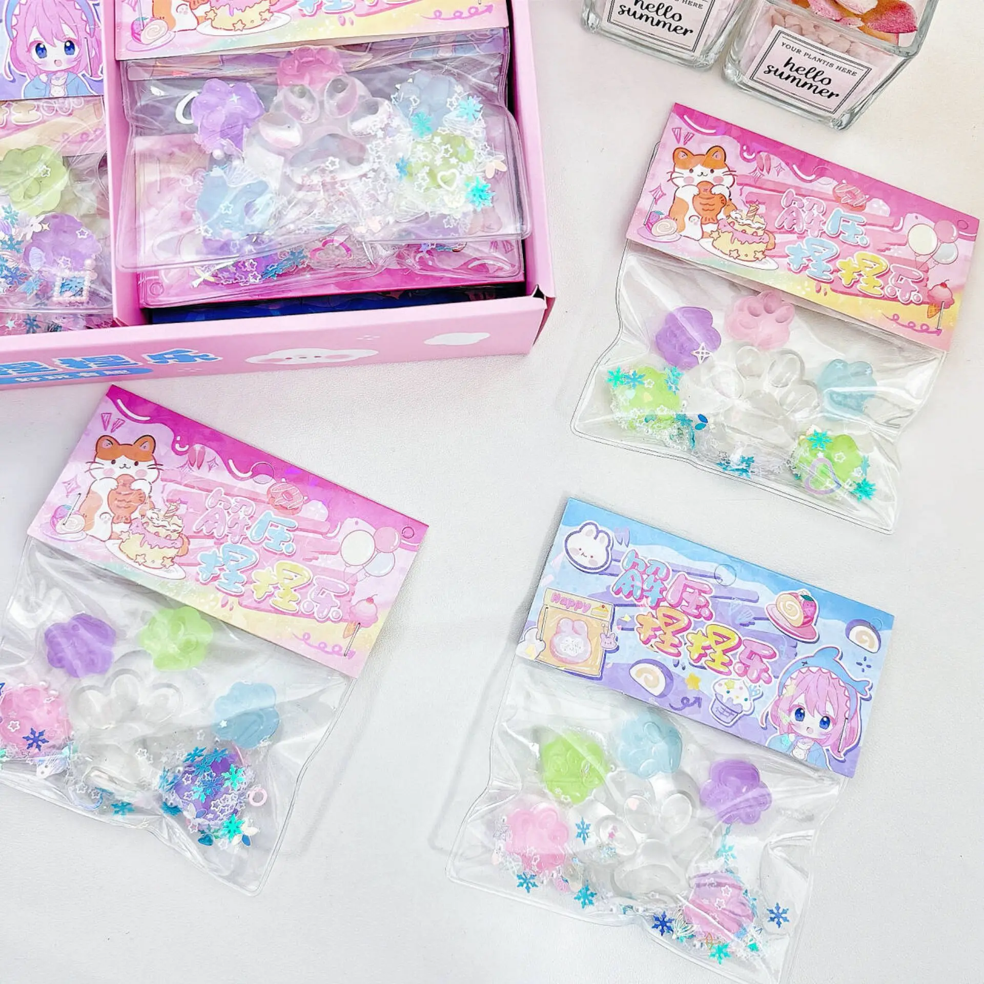 Squishy patte de chat Fluorescent