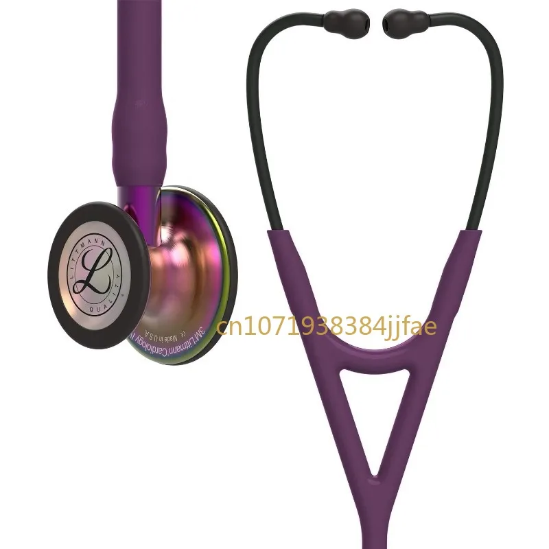

6205 3M стетоскоп Littmann Cardiology IV, 6205, трубка Сливовая, радужная грудь фиолетовый стебель