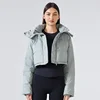 Lemon Wunder Puff Hooded Down Jacket Women's Detachable Hooded All-match Jacket Windproof Waterproof Sport Top 5