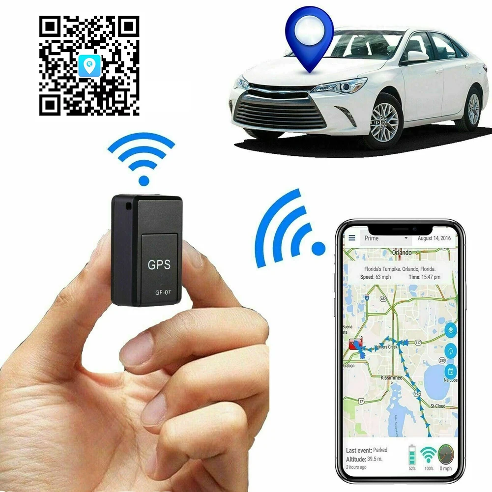 1pcs mini GF07 GPS Locator Strong Magnetic Anti Theft Anti Loss Tracker Real-time Vehicle Key Pet Locator Message Positioner bluetooth tracker smart tracker magnetic tracker