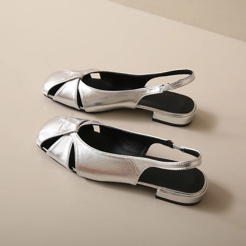 2024 Summer New Women's Shoes Retro Fashion Design Hollow Out Breathable Casual Flat Sandals Shoes for Women Sandalias De Mujer