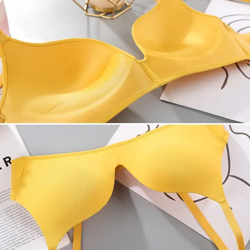 

New Sexy Soft Seamless Bras Up Women Wire Female Solid Underwear Breathable Push Bralette Adjustable Lingerie Fashion Free