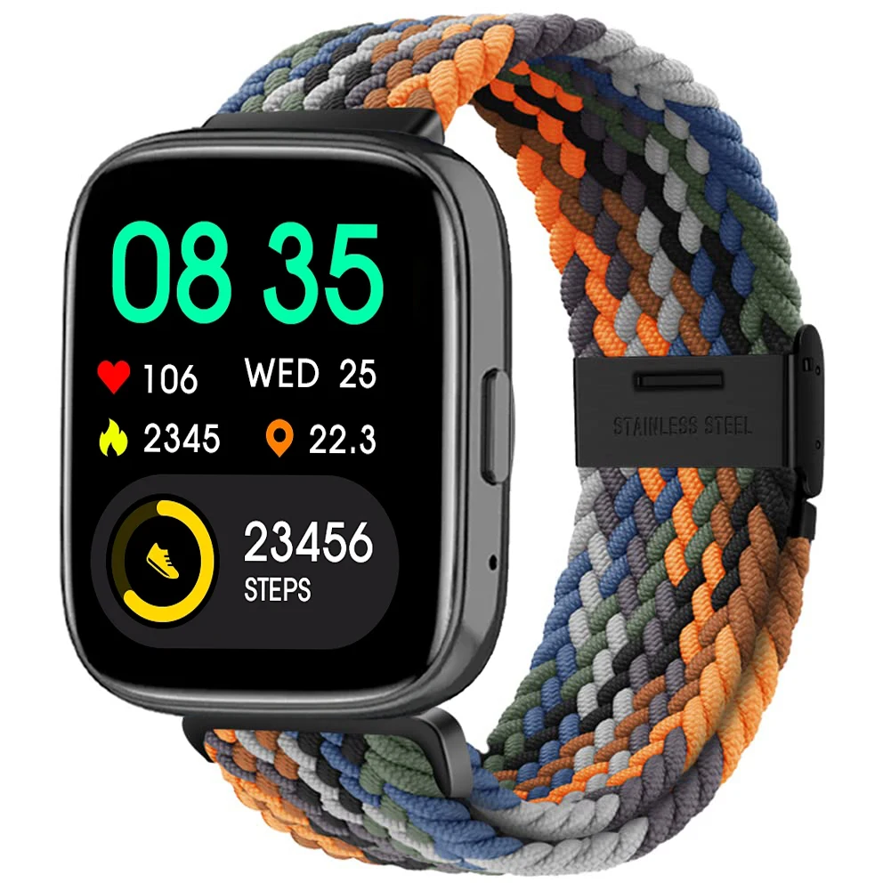 Nylon Braided Solo Loop Elastic Weave Bracelet Wristband Strap