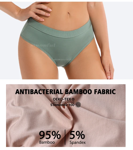 5PCS Menstruation Underwear for Woman 4 Layer Very Abundant Flow