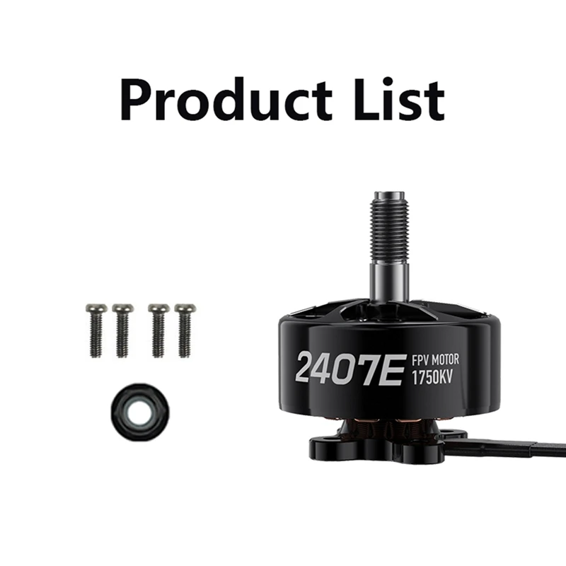 (NEW) SPEEDX2 2407E Motor 1750KV High Torque Low Power Useage For 5-6Inch Racing FPV Quads Racing RC Drone Multicopter