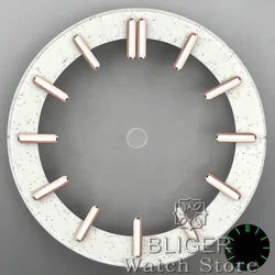 Transparent Skeleton Starry Sky Watch Dial with Hands - 29mm & 31mm - 29mm  NH series (White Rose index)