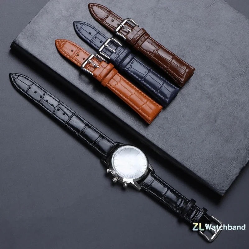 Premium Calfskin Leather Slub Pattern Watch Strap - Universal Fit
