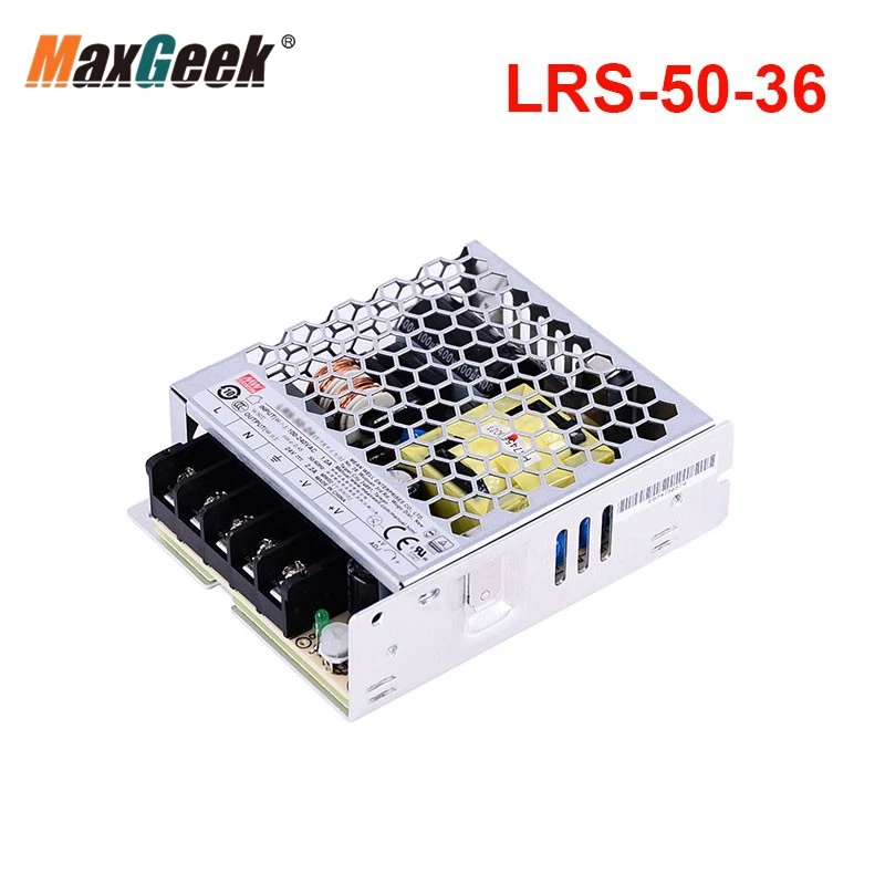 

Maxgeek Mean Well LRS-50-48 48V 1.1A 52.8W Switching Power Supply PC Power Supply Unit PSU w/ Single Output