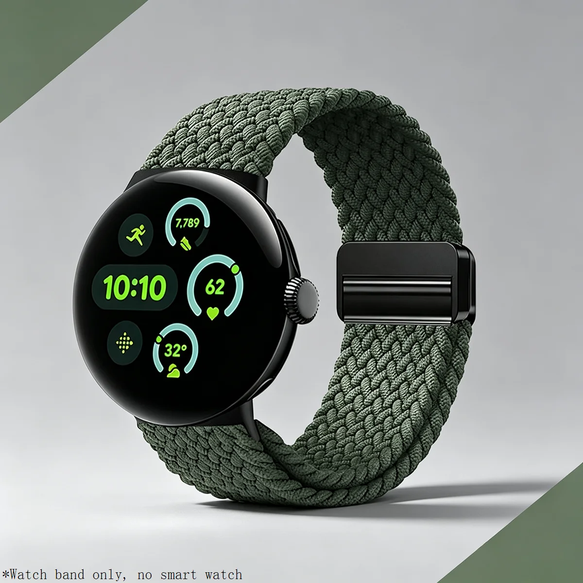 Soft Nylon Sport Bracelet for Google Pixel Watch - Unisex 41mm Strap