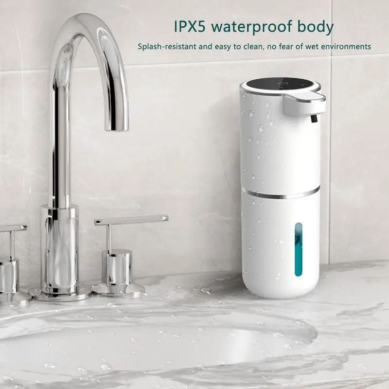 

380ml Automatic Soap Dispenser Foam USB Charging Touchless Smart Display Infrared Sensor Liquid Soap Dispensers Hand Washer
