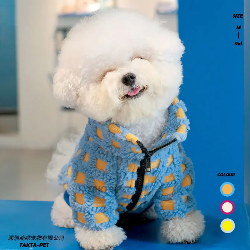

New Plaid Pet Dog Clothes Winter Warm Coat for Small Medium Large french bulldog Teddy Chihuahua Ropa De Perro Jacket