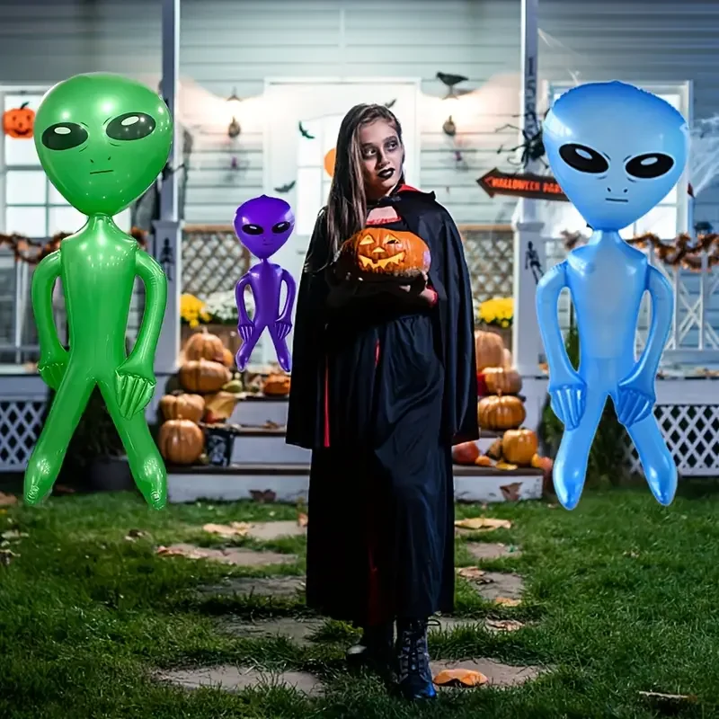 Cross-border Inflatable Alien Doll Halloween Bar Decoration Toy