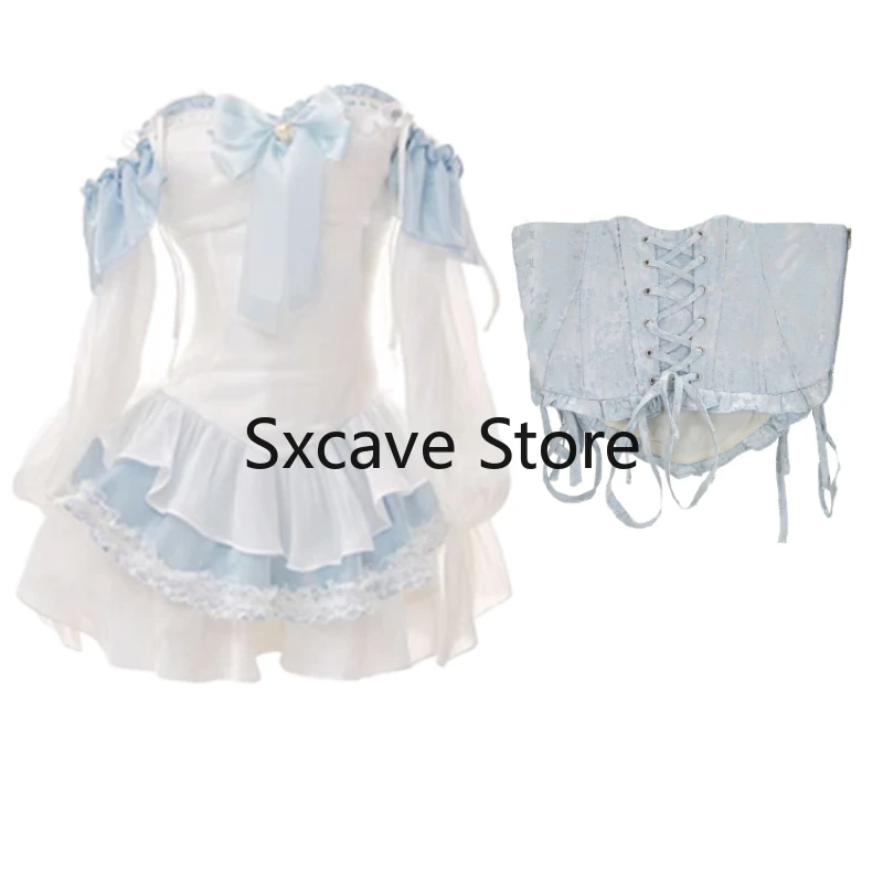 Mluvpxey Vestito Estivo Kawaii Lolita Dress Women Casual manica corta Y2k mini abito elegante abito da spiaggia vintage (Color : Pink, Size : S