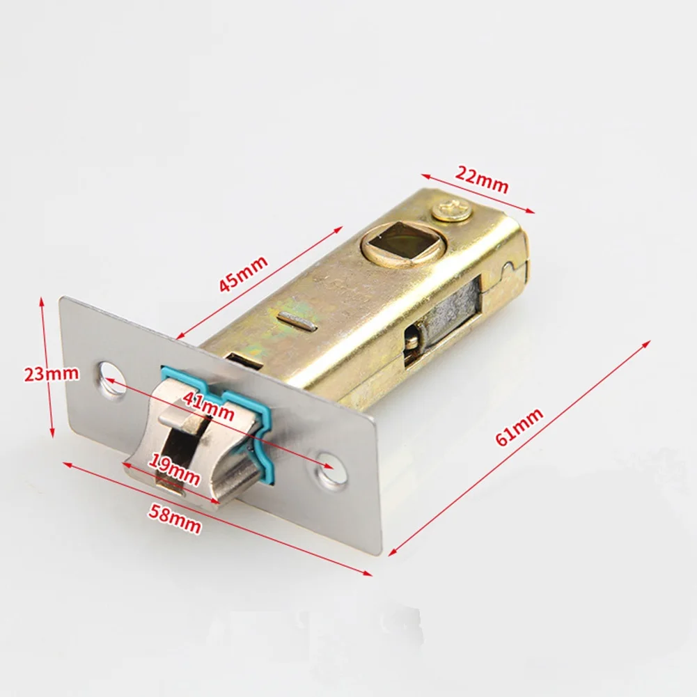 Door Lock Core Lock Tong Tubular Latch Internal Bolt Catch Lock Tongue Lockcase Fitting Bathroom Insert Core Hardware