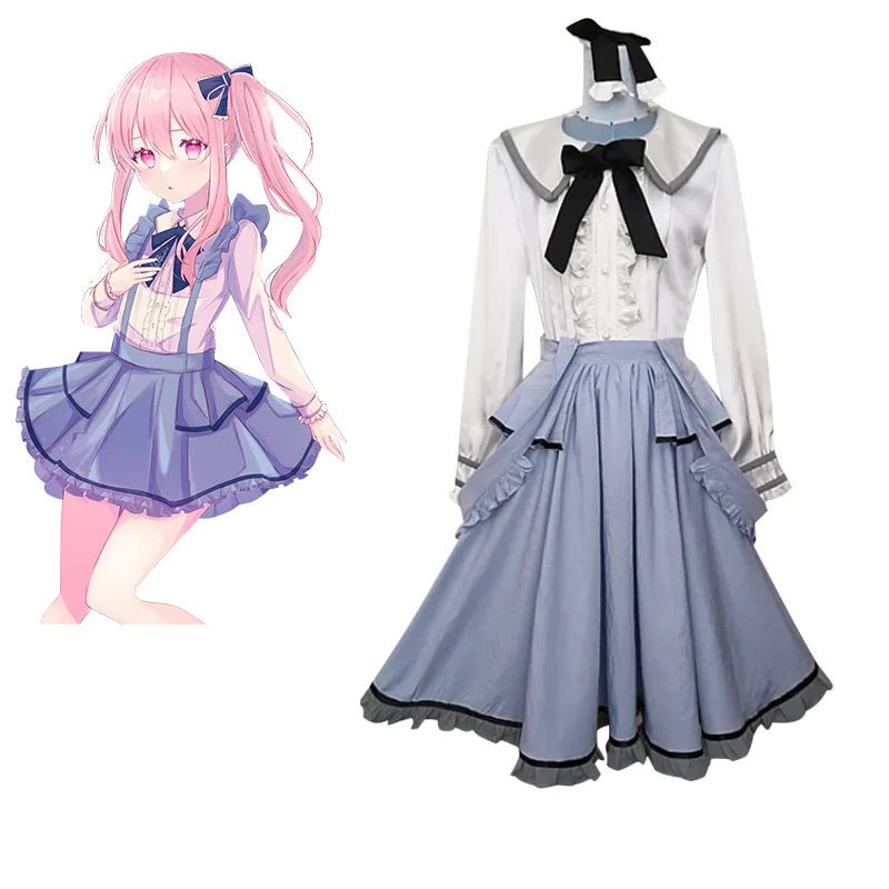 

Anime Akiyama Mizuki Maid Costume Project Sekai Colorful Stage! Feat. Cos Cute Girls Clothes Cosplay Role-Playing Uniform