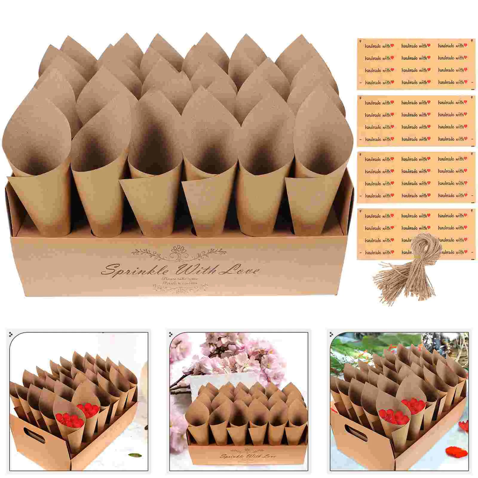 

Свадебный Конфетти конус держатель коробка Decore Лепестковые конусы для цветов бумажная церемония декорации вечерние принадлежности