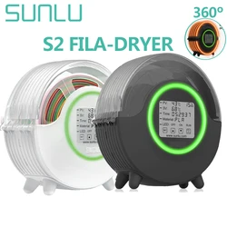 SUNLU S2 3D Filament Dryer Box 70℃ Heating 360° Drying Evenly LED Touch Screen Display Humidity Printer Mate Keep Filament Dry