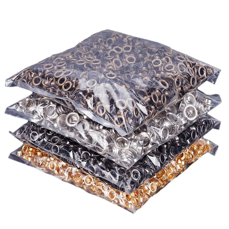 1000sets Copper Eyelet Setter Eyelets For Canvas Leathercraft Set Washers Shoe Box Bags Craft Rivets Ring Full Pack Mini Shoes O