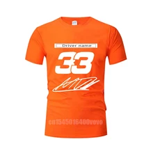 

F1 Formula One Drivers 33 Verstappen F1 T-Shirt Men And Women Super Team Logo Short-Sleeved Fashion Racing Club T-Shirt Summer