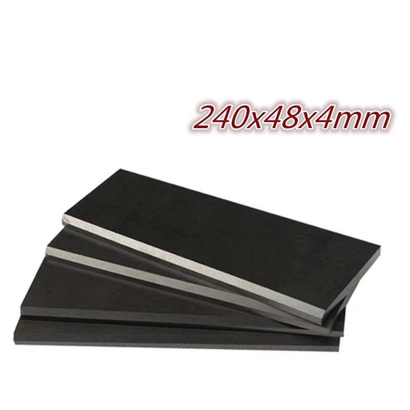 

240x48x4mm carbon vane graphite vanes for vacuum pump carbon sheet air pump blade 7/8 pcs/lot