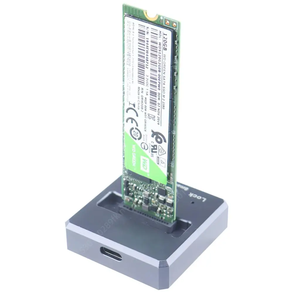 SSD ŷ ̼ CŸ M.2 NVME/SATA SSD ܺ Ŭ,  ϵ ̺ ̽ M Ű ĳ ڽ ̽ , 1000 MB/s