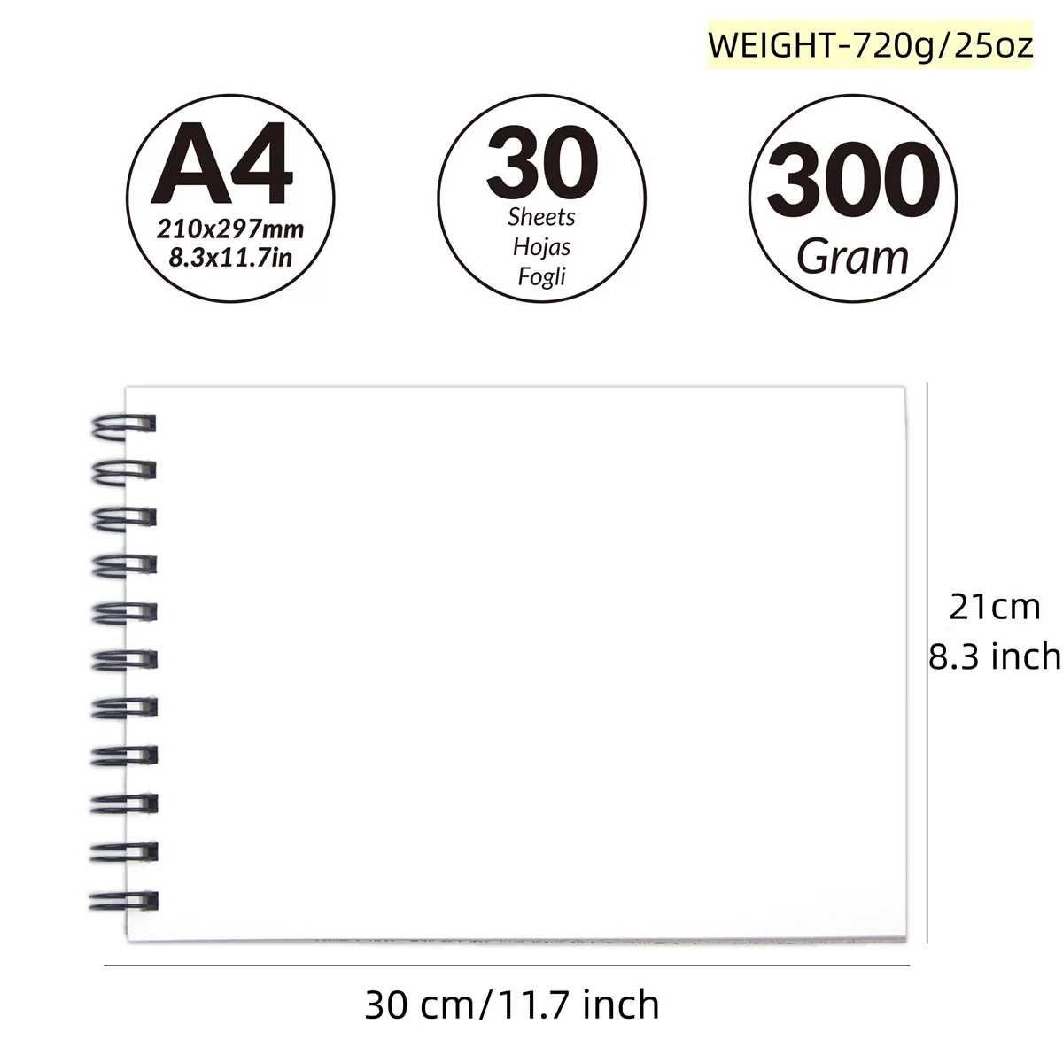 A4 Watercolor Paper Book 6
