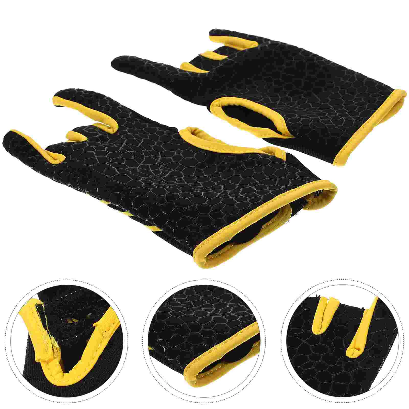 Anti Skid Bowling Semi Finger Instruments Sports Mittens Comfortable Professional Bowling Accessories for Outdoor Sports anti skid bowling glove bowling accessories mittens breathable bowling ball gloves professional soft sports gloves adult