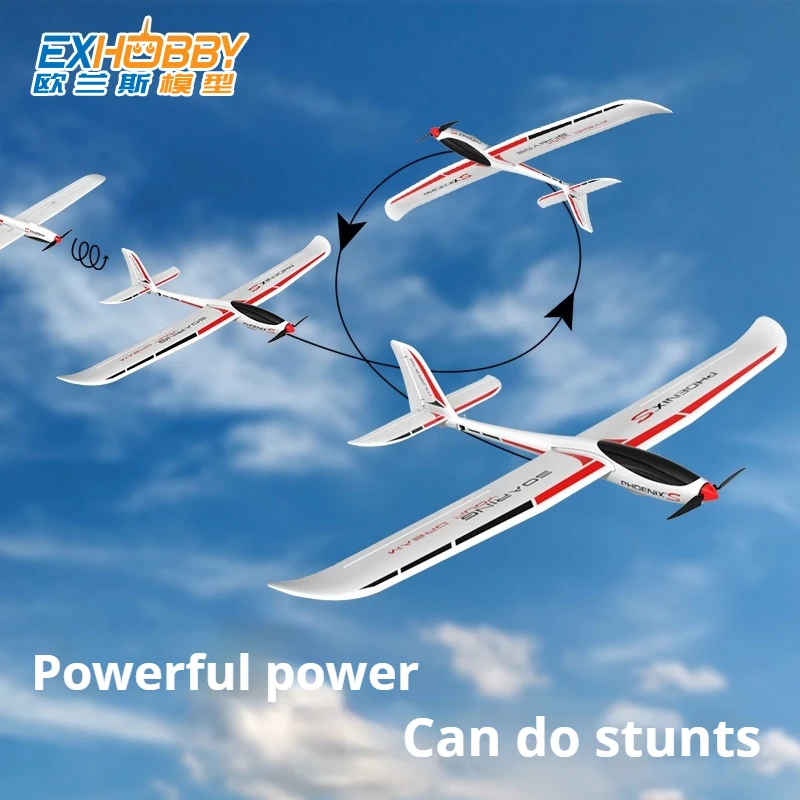 Détail des ailes du Phoenix 742-7 avec servos installés, version KIT prête à assembler.