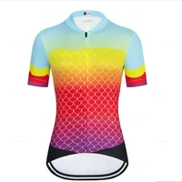 Short Sleeve Team Mountain Racing Tops MTB Bike Jersey Cycling  Downhill Breathable Quick Dry Reflective ShirtBicycle 1