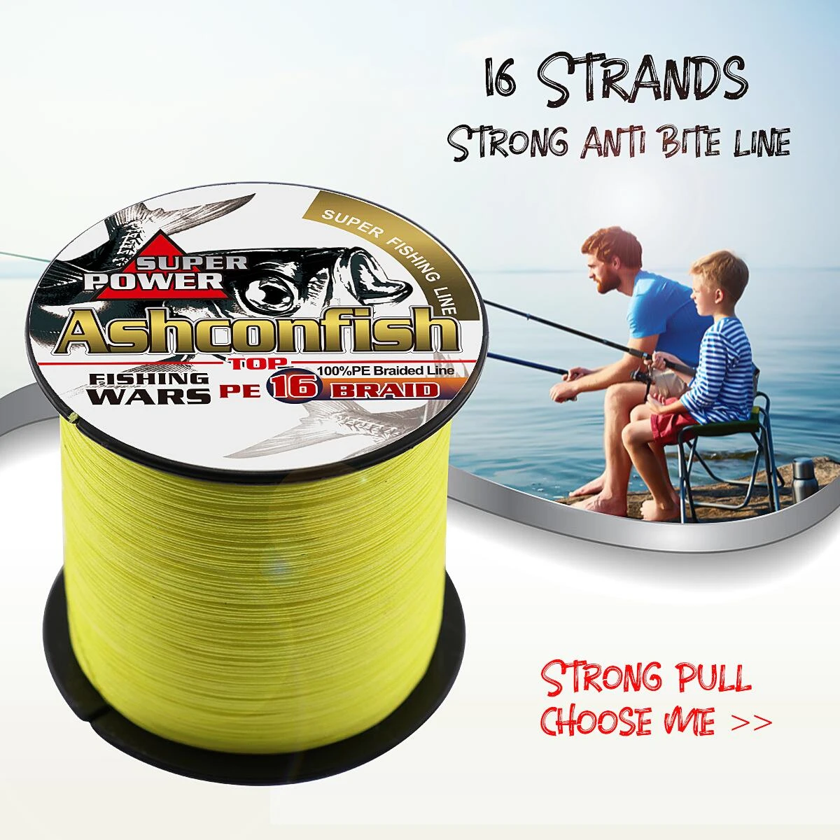 Super new hollowcore braided fishing line 16X 0.16mm-2.0mm strong pe cord 20LB-500LB braided wires rope 100Meter/109yards