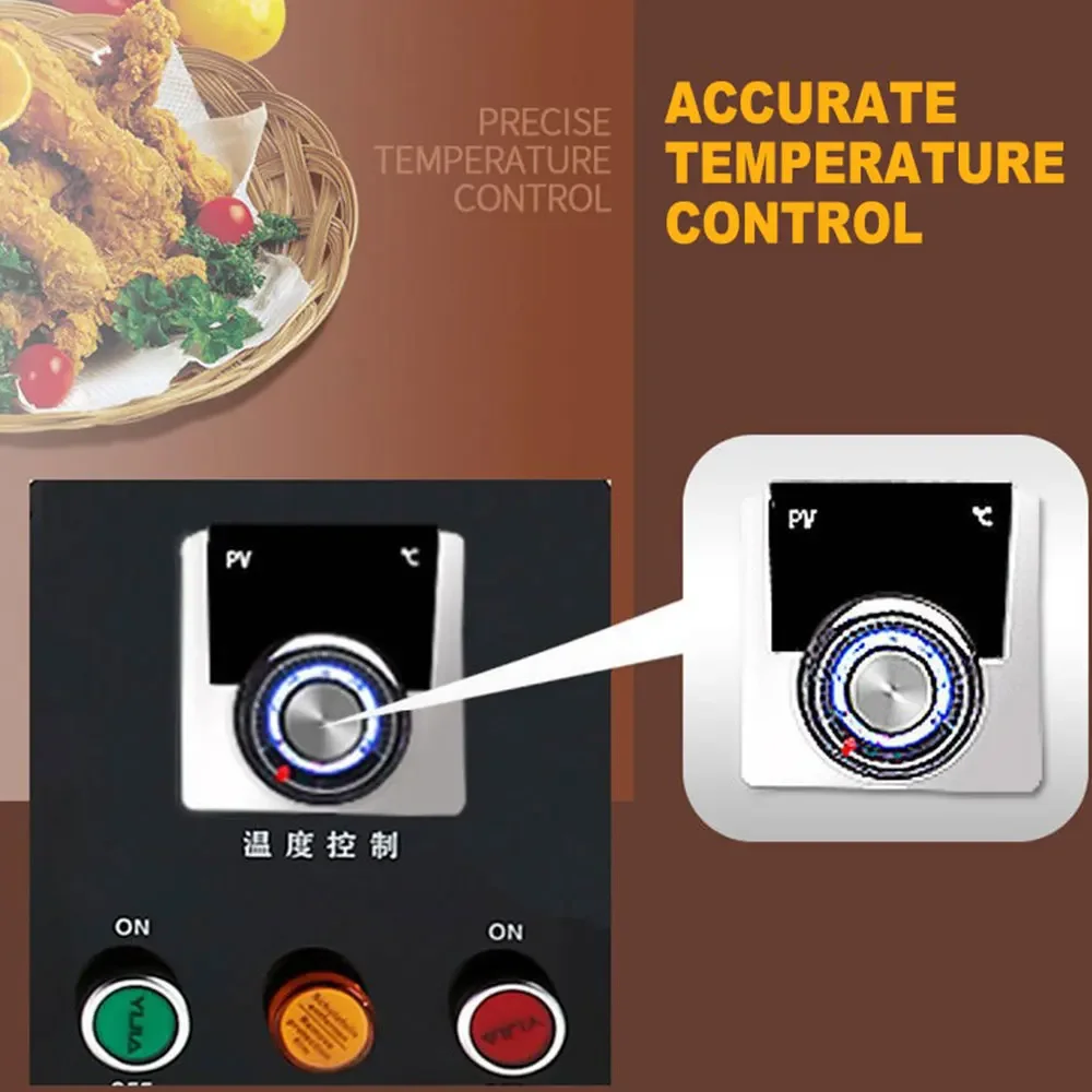 16L Electric Fryer Oil-water Separation Commercial Deep Fryer Fritters Frying Machine friggitrice