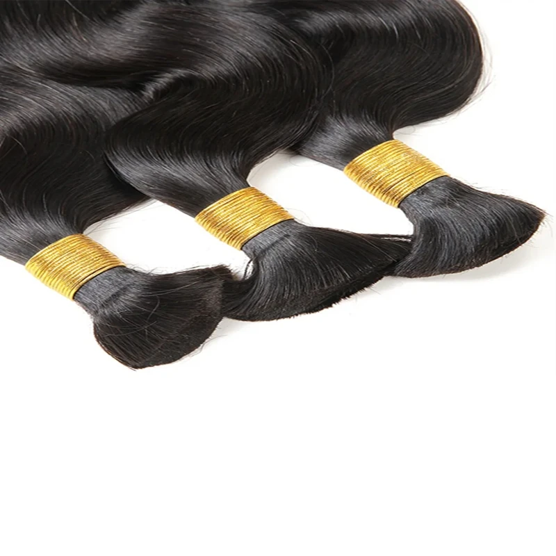 Human Braiding Hair Straight Bulk Human Hair For Braiding No Weft 1 Bundle 50G 100% Remy Extensions Natural Color