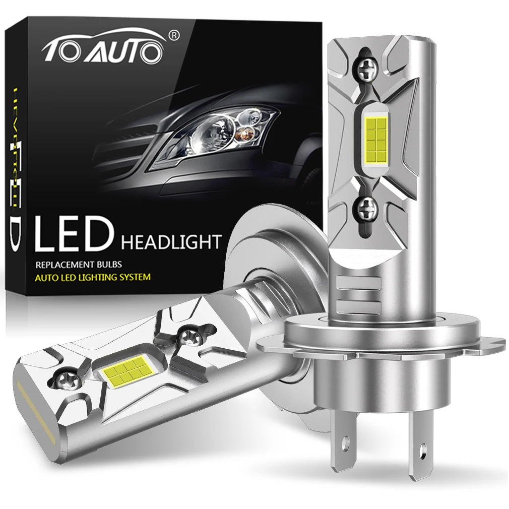 H7 LED Koplampen 30000LM 6500K - Ventilator Koeling, Plug & Play | 2 Stuks Auto Lampen