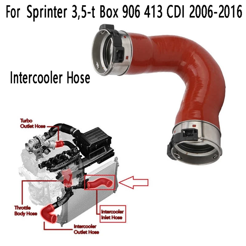 Intercooler Hose Replacement Turbocharger Intake Pipe For Benz Sprinter