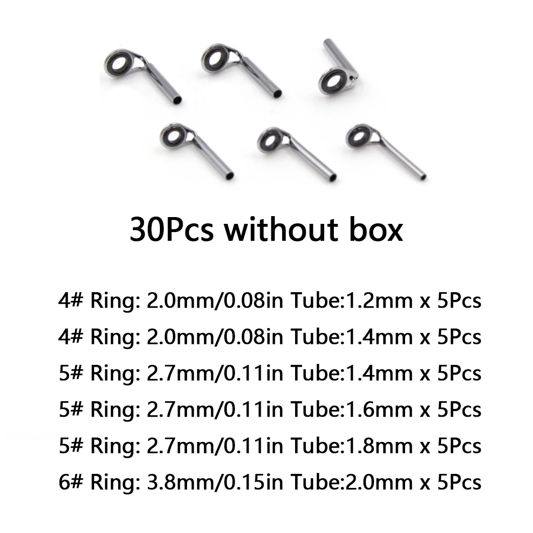 Fishing Rod Guides 30~130Pcs MKT Fishing Rod Tip Repair Kit Stainless –  9km-dwlife