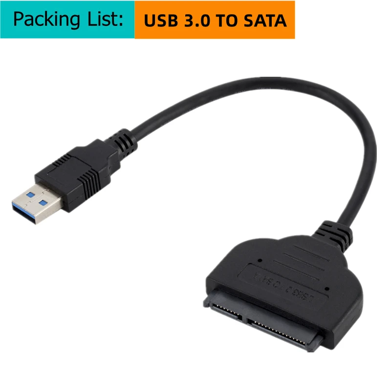 LEAGY Adaptateur-Pont à Câble USB 3,0/SATA III 6,3 Cm Avec Prise En Charge Du Protocole De Transfert De Donnees Haute Vitesse Ua
