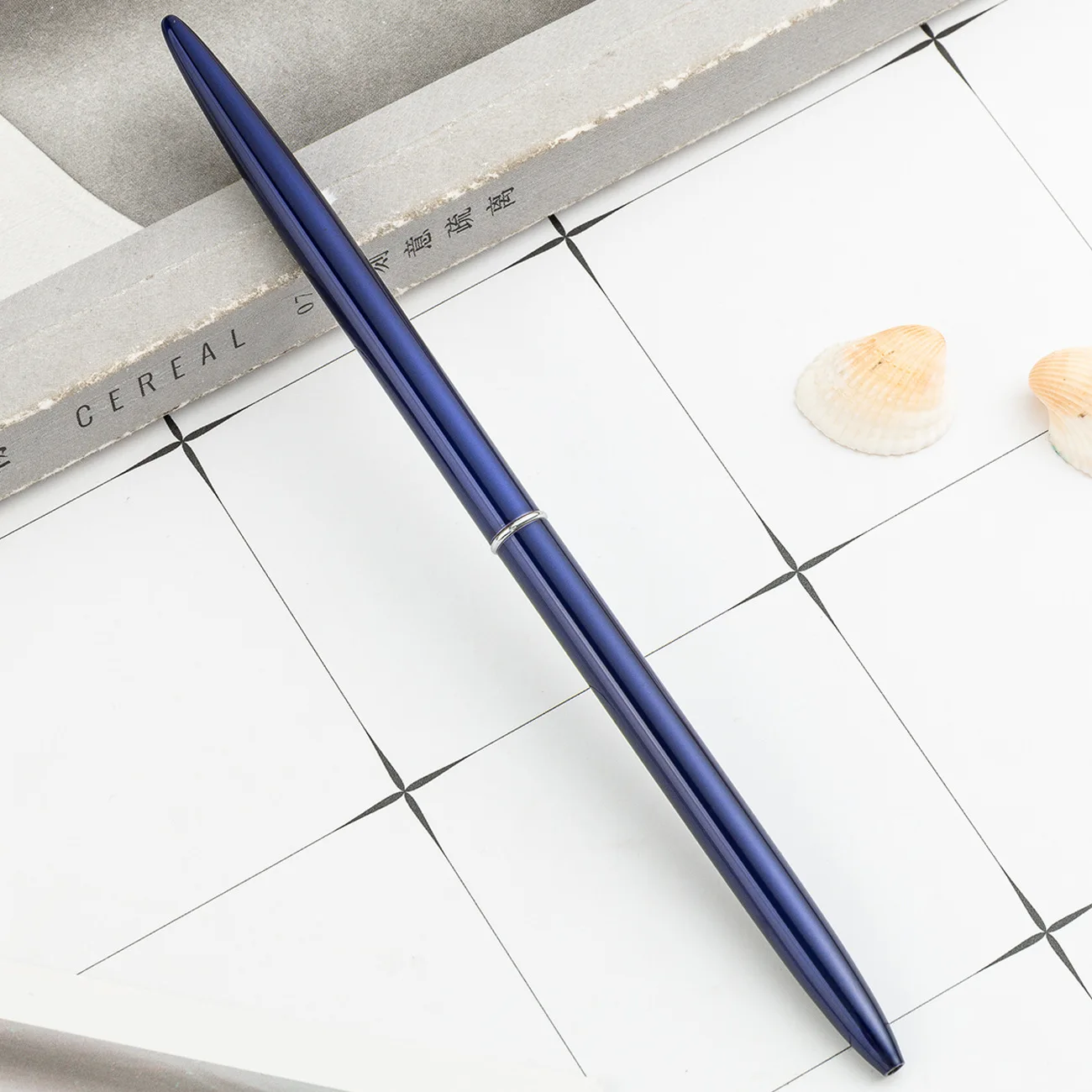Penna A Sfera In Metallo Con Diamante, Colore Oro Rosa, Punta 0,7 Mm, Elegante E Retrattile