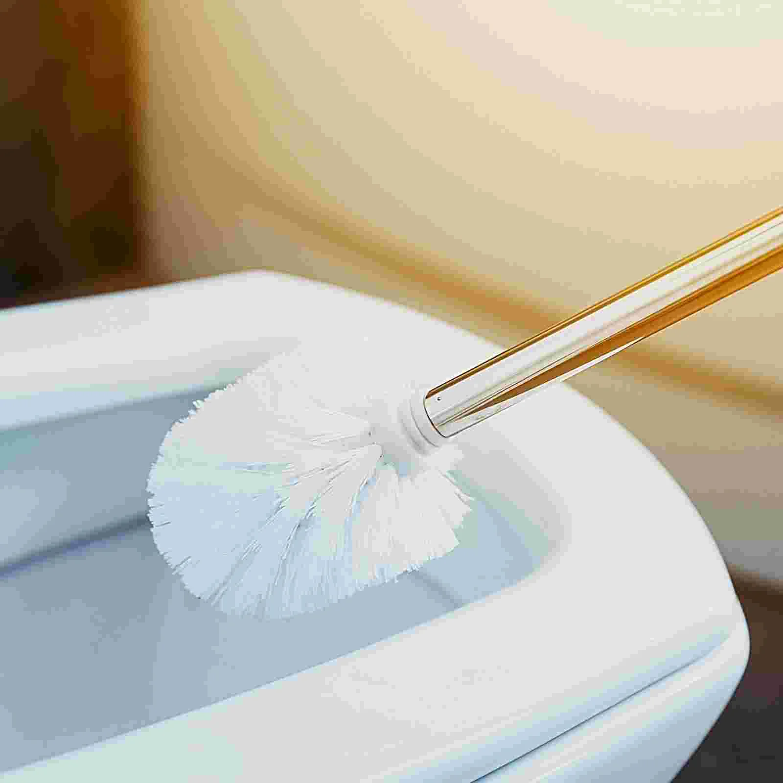 Toilet Bowl Cleaner Brush Bathroom Replacement Cleaning Scrubber Accessories Bracket Refill 5 Pcs