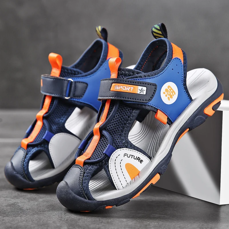 Boys Sandals Summer Children Shoes Kids Casual Sneakers Breathable Luxury Closed Toe Tennis Sports Sandals for Boy