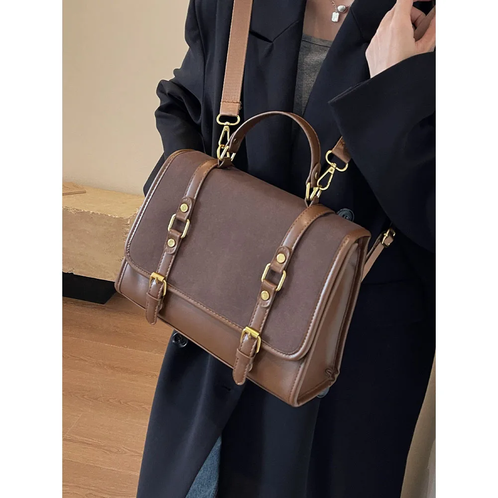 

Винтажная женская сумка через плечо, вместительный рюкзак контрастных цветов, женские универсальные дорожные сумки, школьные сумки для девочек