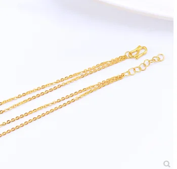 999 gold chains for women 24k gold necklace chain necklace gold chocker chain for girls fine jewelry drop shipping 3