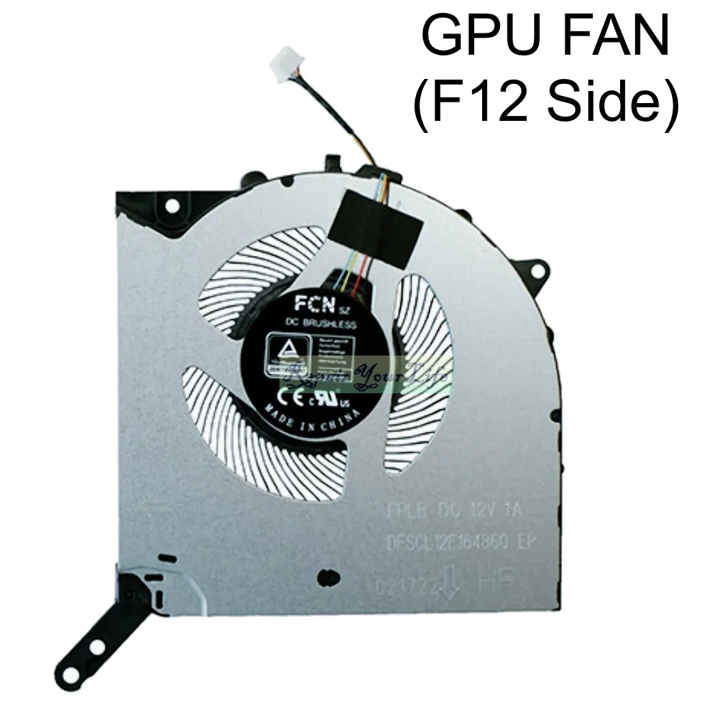 CPU GPU Cooling Fan For Lenovo Legion 5 Pro 16IAH7H 82RF 16IAH7 82s0 16ARH7 82RY 16ARH7H 82RG FPLA FPLB 5H40S20488 DC12V cooling fan