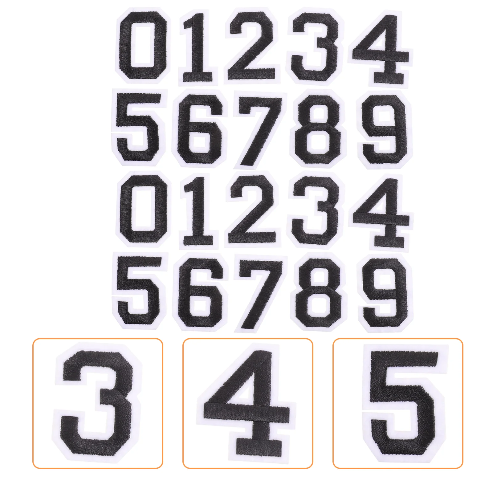 

Number Sticker Football Jersey Alphabet Stickers Iron Numbers Non-woven Fabric DIY T-shirt